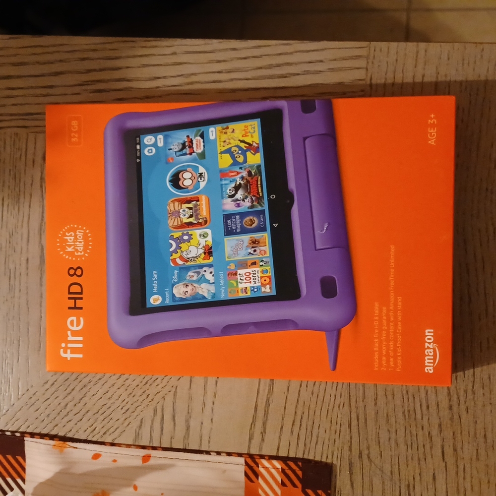 Brand New Amazon Fire HD 8 kids edition-purple